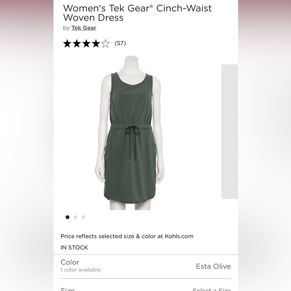 NWOT women’s tek gear  dress size small - Picture 6 of 8